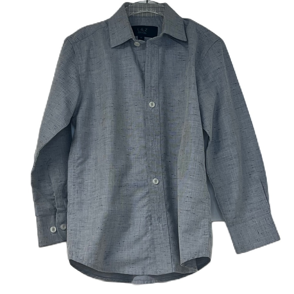 L&Z Royal boys blue button down shirt size 6